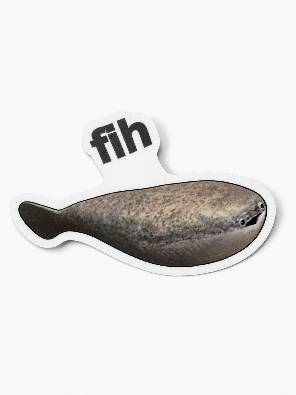 FIH Sacabambaspis Sticker | 2.5" Die-Cut Vinyl Prehistoric Fish Meme Decal | Laptop & Water Bottle Sticker