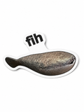 FIH Sacabambaspis Sticker | 2.5" Die-Cut Vinyl Prehistoric Fish Meme Decal | Laptop & Water Bottle Sticker