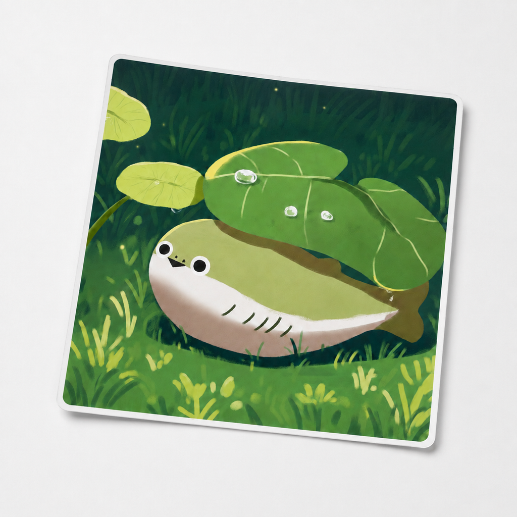 Mossy Sacabambaspis Sticker | 2.5" Die-Cut Vinyl Prehistoric Fish Meme Decal | Laptop & Water Bottle Sticker