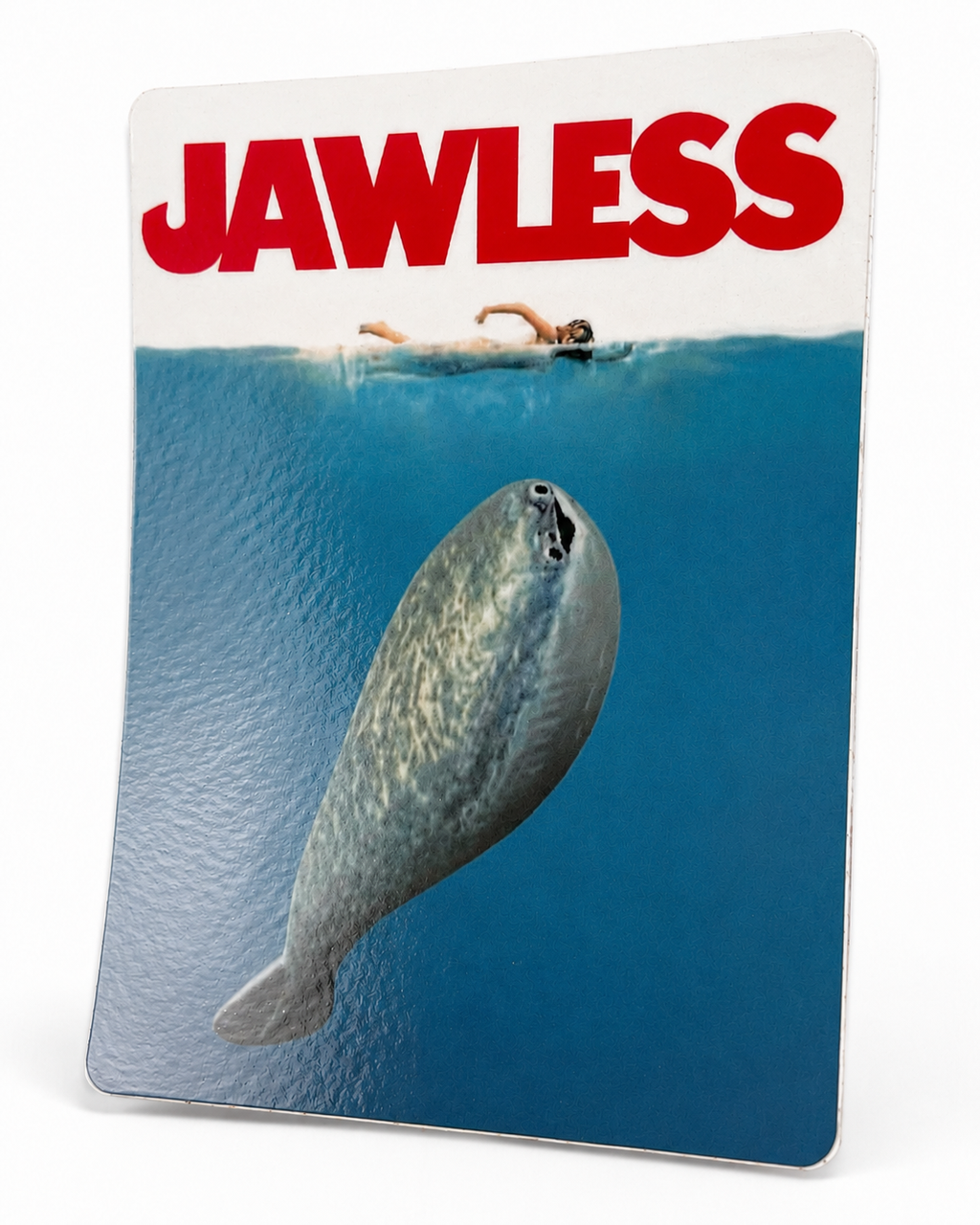 JAWS Sacabambaspis Sticker | 2.5" Die-Cut Vinyl Prehistoric Fish Meme Decal | Laptop & Water Bottle Sticker
