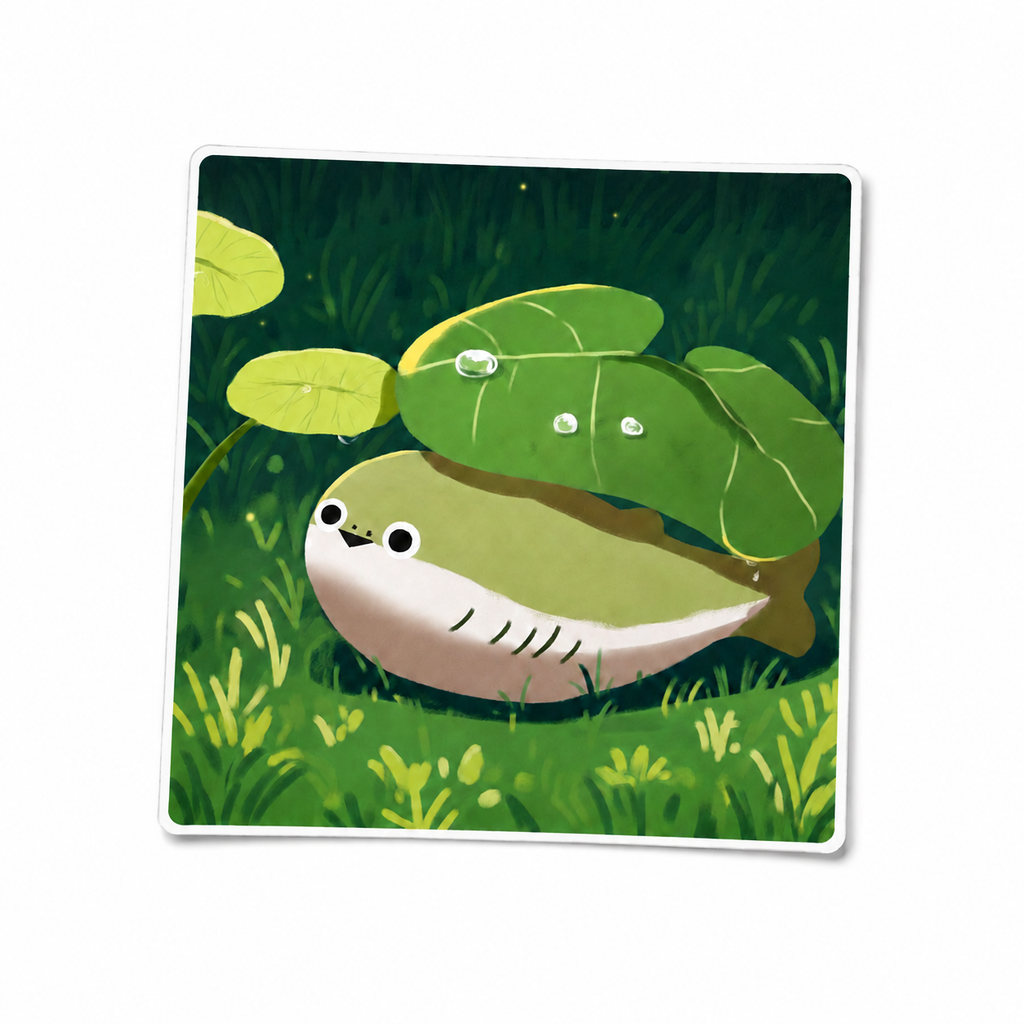 Mossy Sacabambaspis Sticker | 2.5" Die-Cut Vinyl Prehistoric Fish Meme Decal | Laptop & Water Bottle Sticker