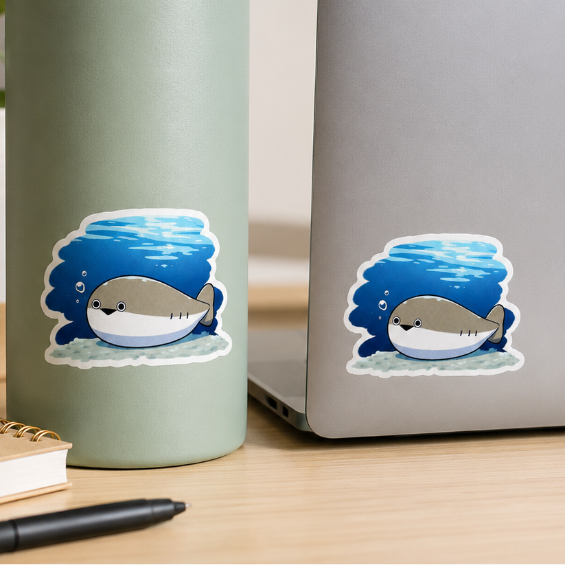 Sacabambaspis Sticker | 2.5" Die-Cut Vinyl Prehistoric Fish Meme Decal | Laptop & Water Bottle Sticker
