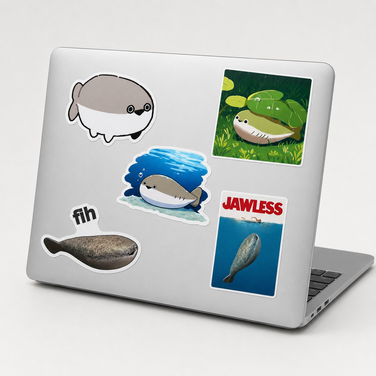 Sacabambaspis Sticker Bundle | 2.5" Die-Cut Vinyl Prehistoric Fish Meme Decal | Laptop & Water Bottle Sticker (Copy)